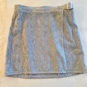 Clearance***Max Studio Striped Wrap Skirt